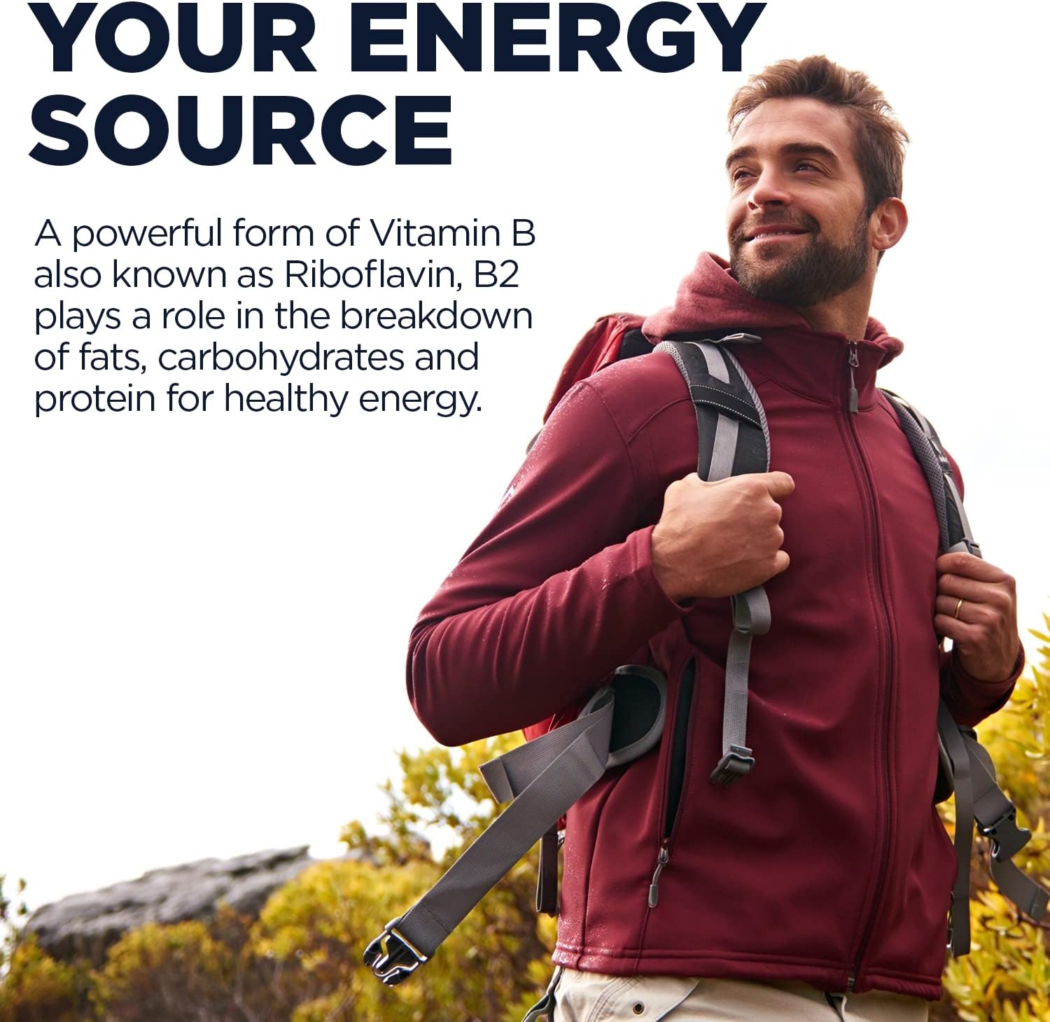 KAL Vitamin B2 100mg – Riboflavin Supplement for Energy and Metabolism