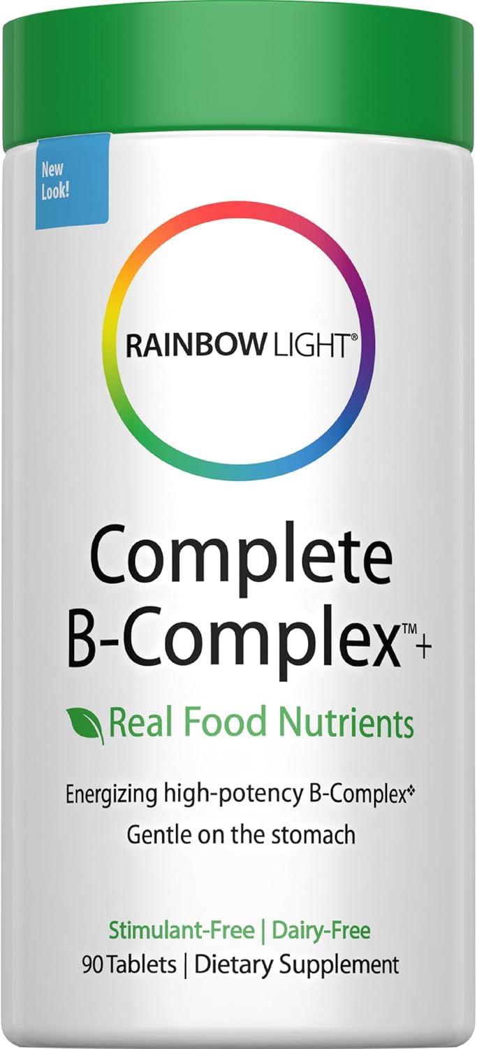Rainbow Light Complete B-Complex, 90 Tablets, Food-Based, Energy Support