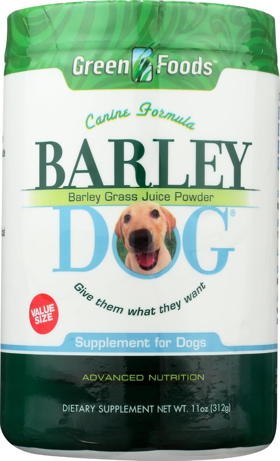 Green Foods Dog Food Barley – 312 g