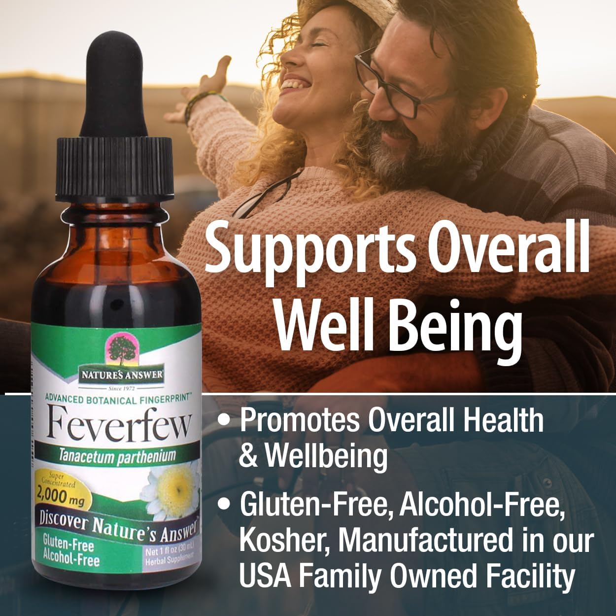 Nature's Answer Alcohol-Free Feverfew Extract 2000mg, 30 mL