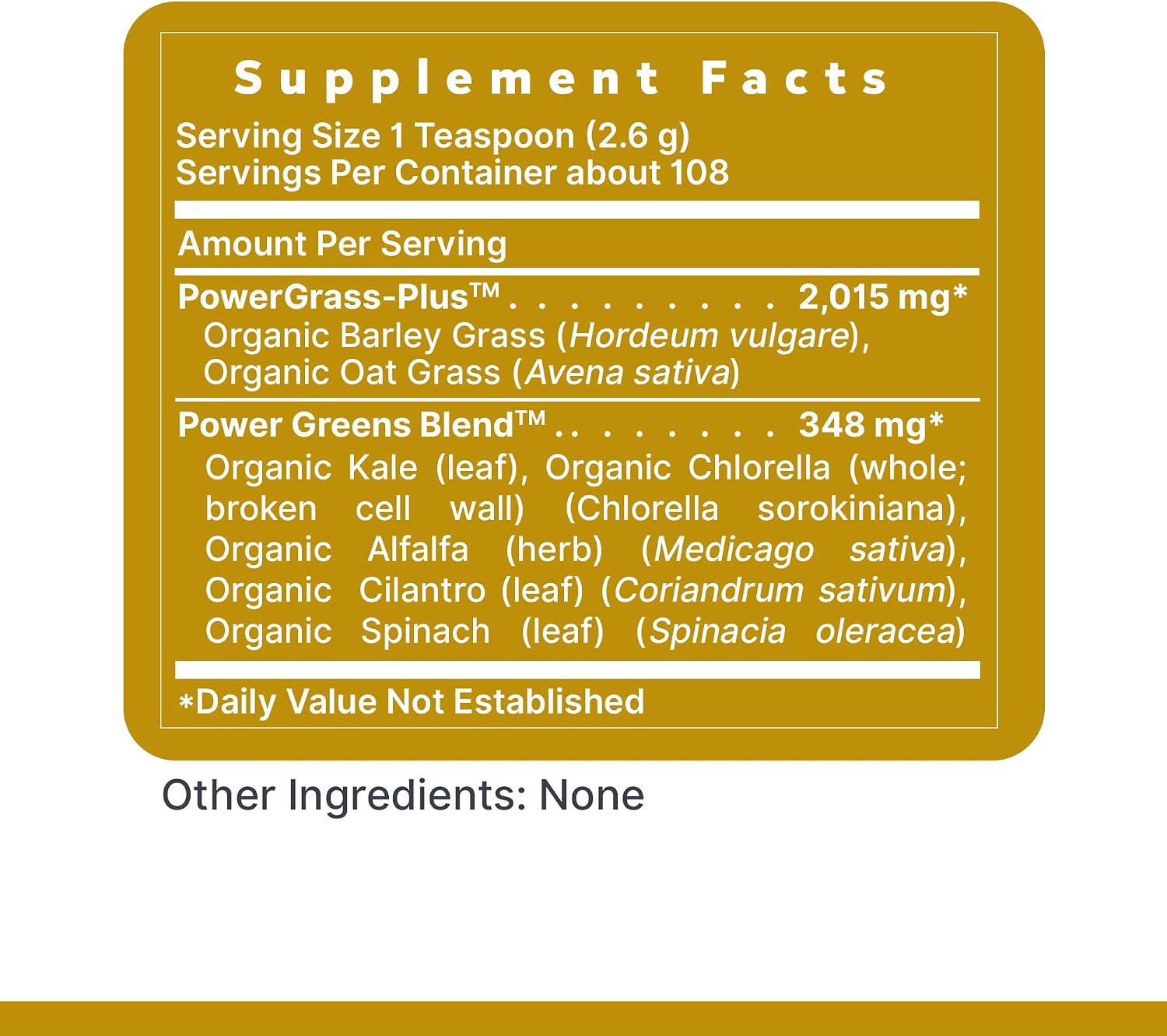 Premier Research Labs Premier Organic Greens - Super Greens Powder, 10 oz (283 g)