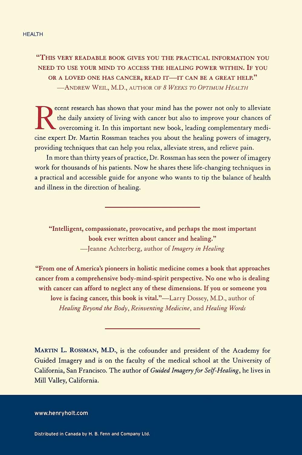 Fighting Cancer From Within: How to Use the Power of Your Mind for Healing
