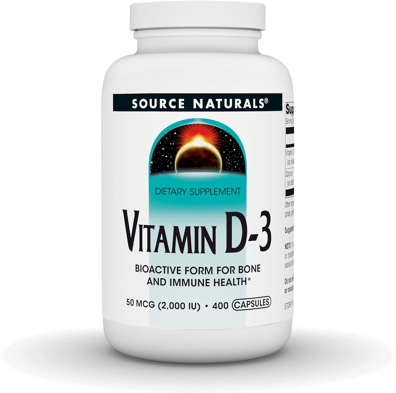 Source Naturals Vitamin D-3 2000 IU - 200 Capsules