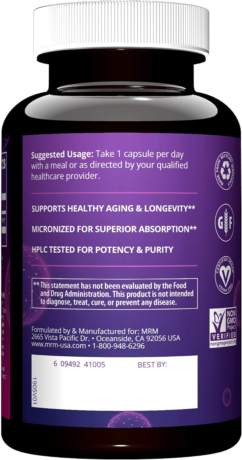 MRM Nutrition DHEA 50 mg - Micronized DHEA Supplement for Healthy Aging - 90 Capsules