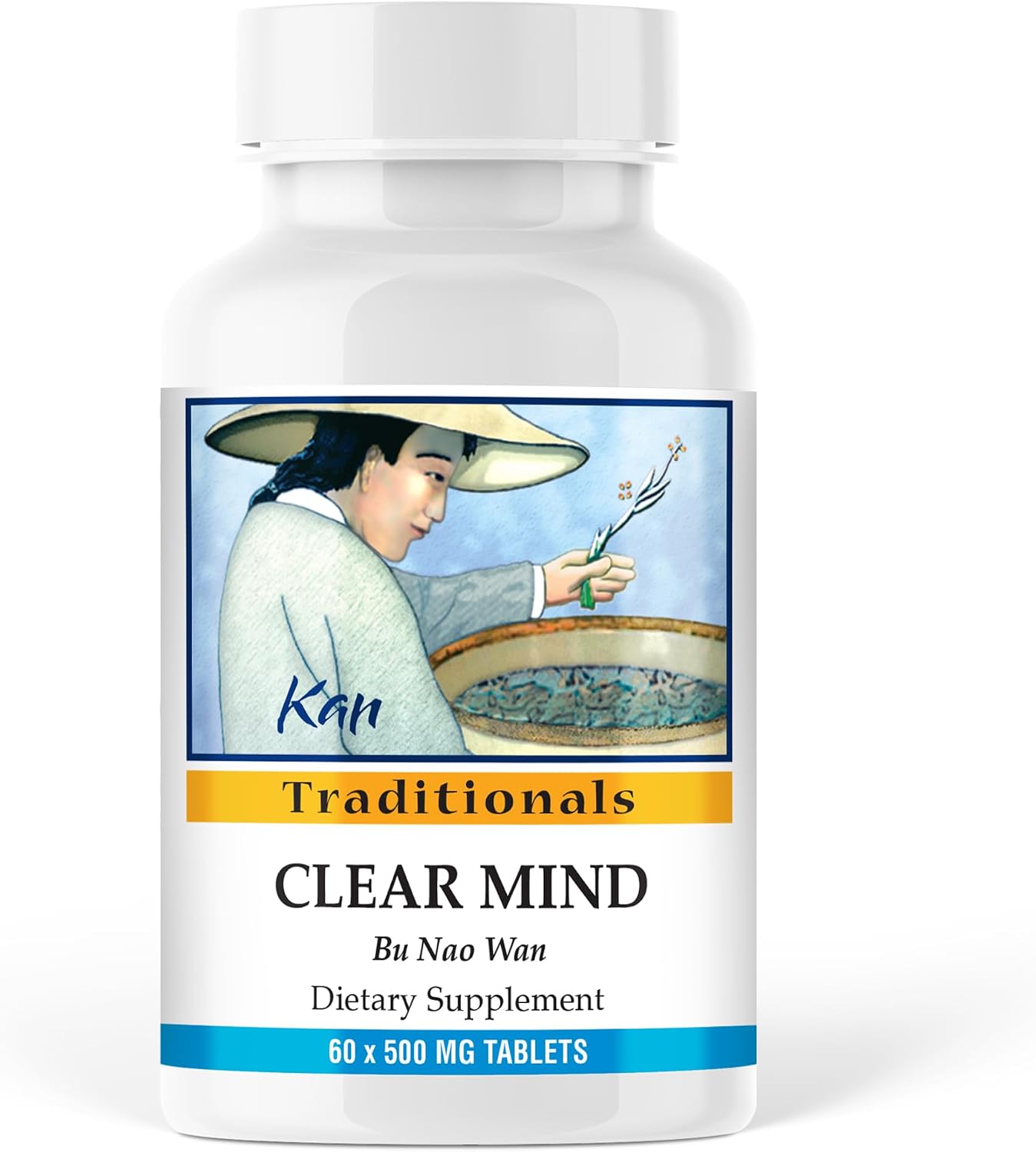 Kan Herbs Company Clear Mind Formula – Traditional Chinese Herbal Blend for Cognitive Clarity and Spirit Support, 120 Tablets