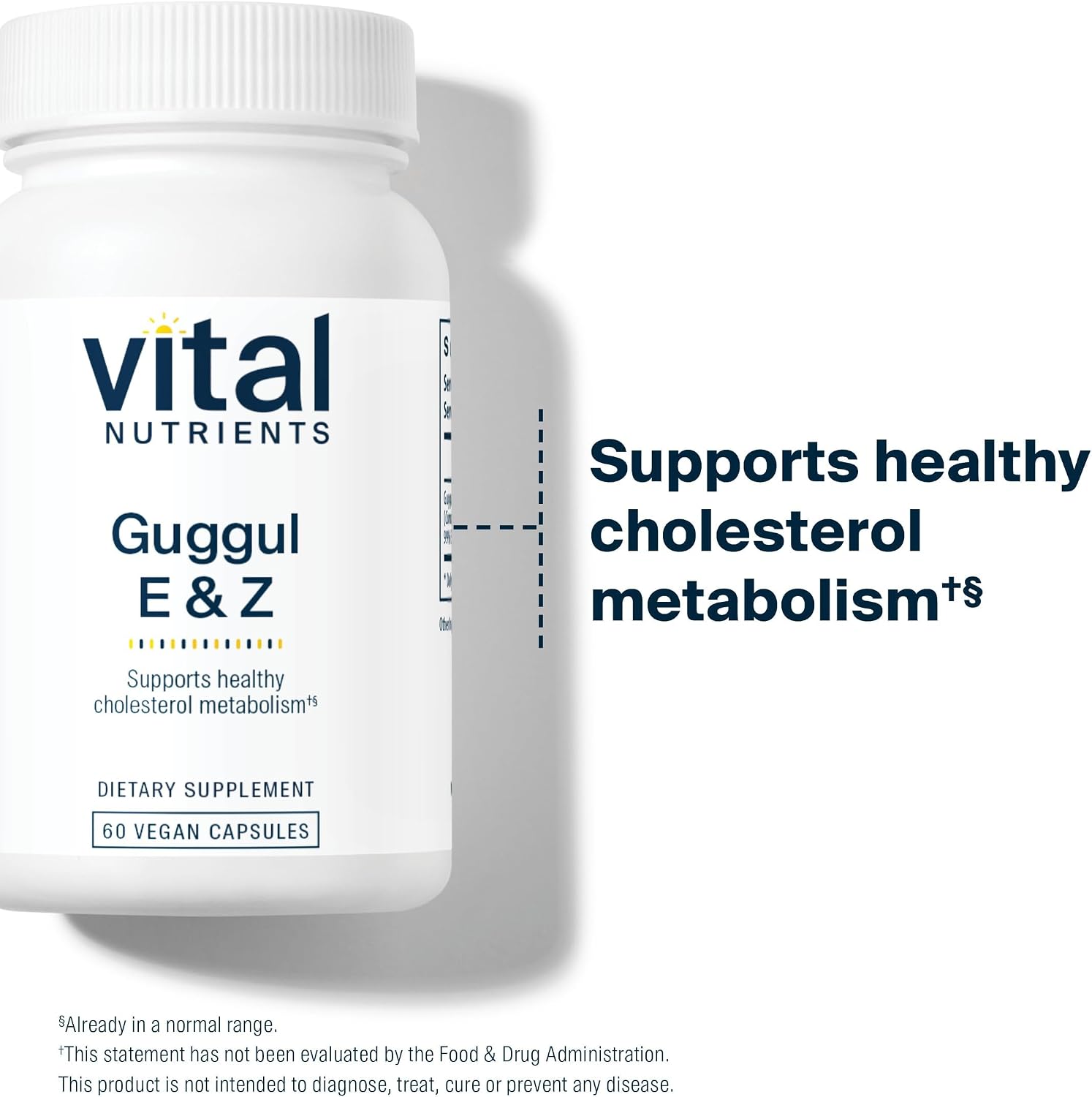 Vital Nutrients Guggul E & Z – Vegan Guggul Supplement – 60 Capsules