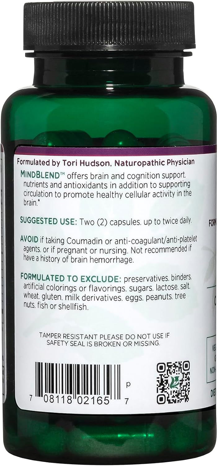 Vitanica MindBlend Brain Support, Vegan, 60 Capsules – Canada