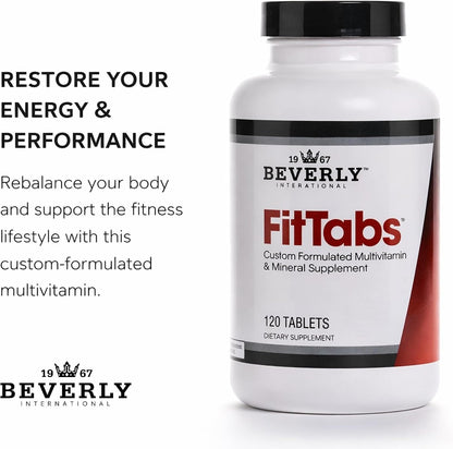 Beverly International Fit Tabs Daily Multivitamin with Iron Peptonate - 120 Tablets