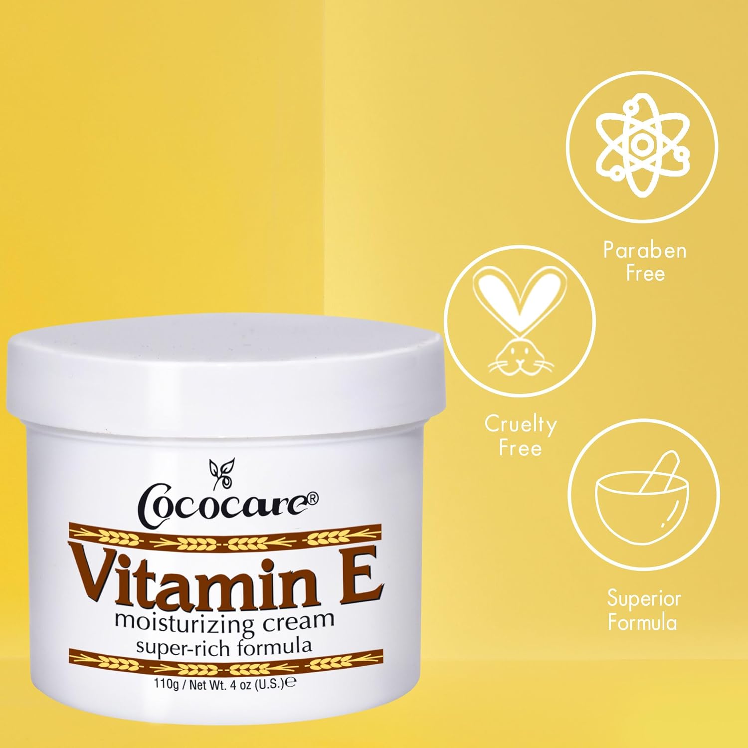 Cococare Vitamin E Super Rich Formula Moisturising Cream, 113 g (4 oz)