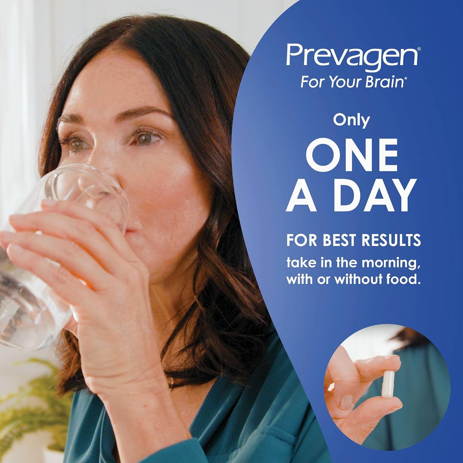 Prevagen Regular Strength Brain Supplement – 30 Capsules with Apoaequorin and Vitamin D3