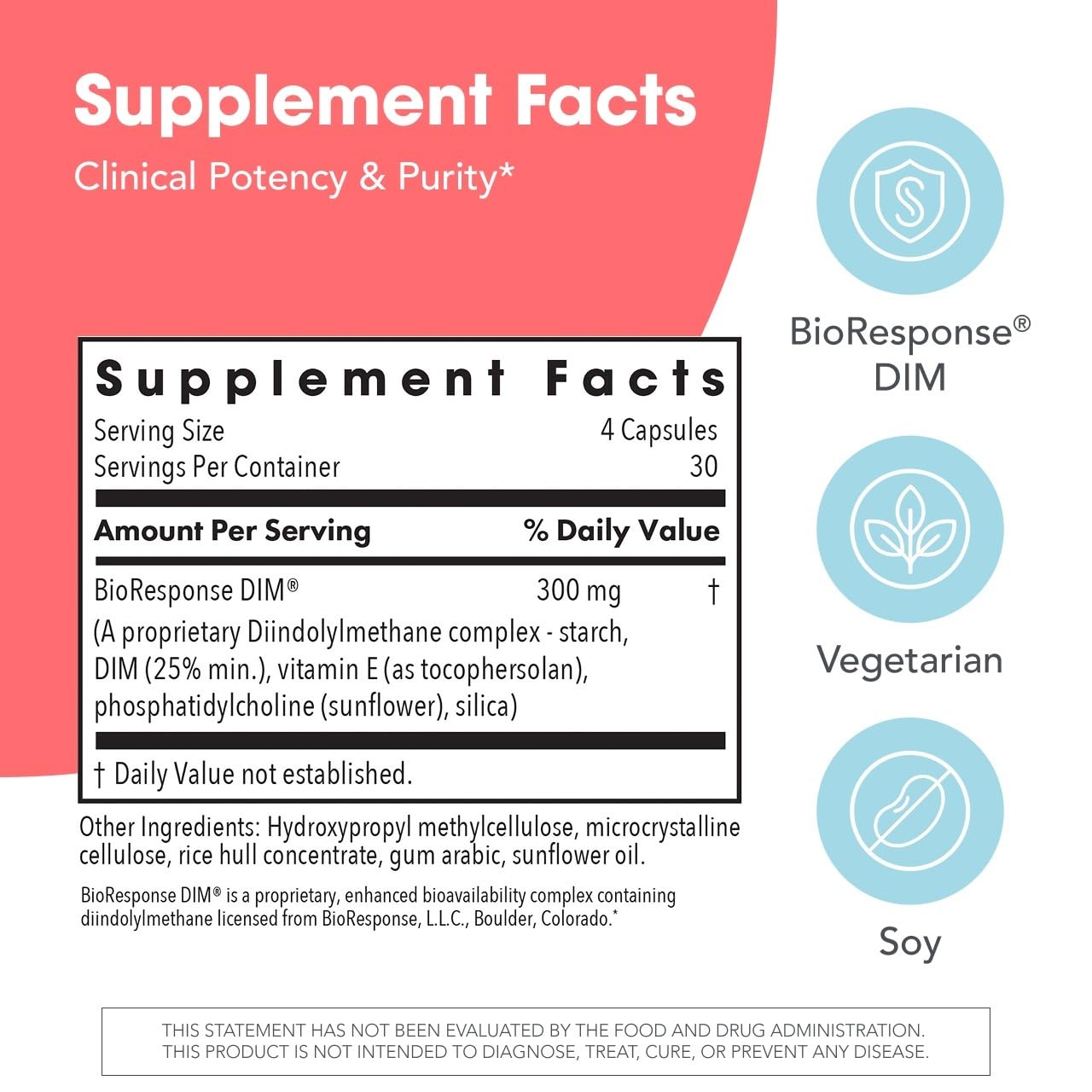 ARG DIM Enhanced Delivery System - Promotes Oestrogen Metabolism - 300 mg Bioavailable Diindolylmethane Complex - Vegetarian & Soy-Free - 120 Capsules