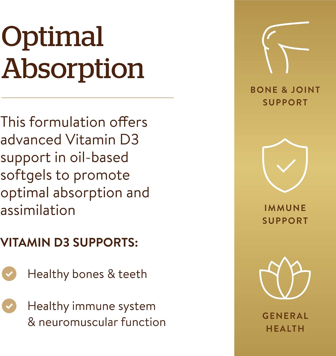 Solgar Vitamin D3 (Cholecalciferol) 10,000 IU 120 Softgels