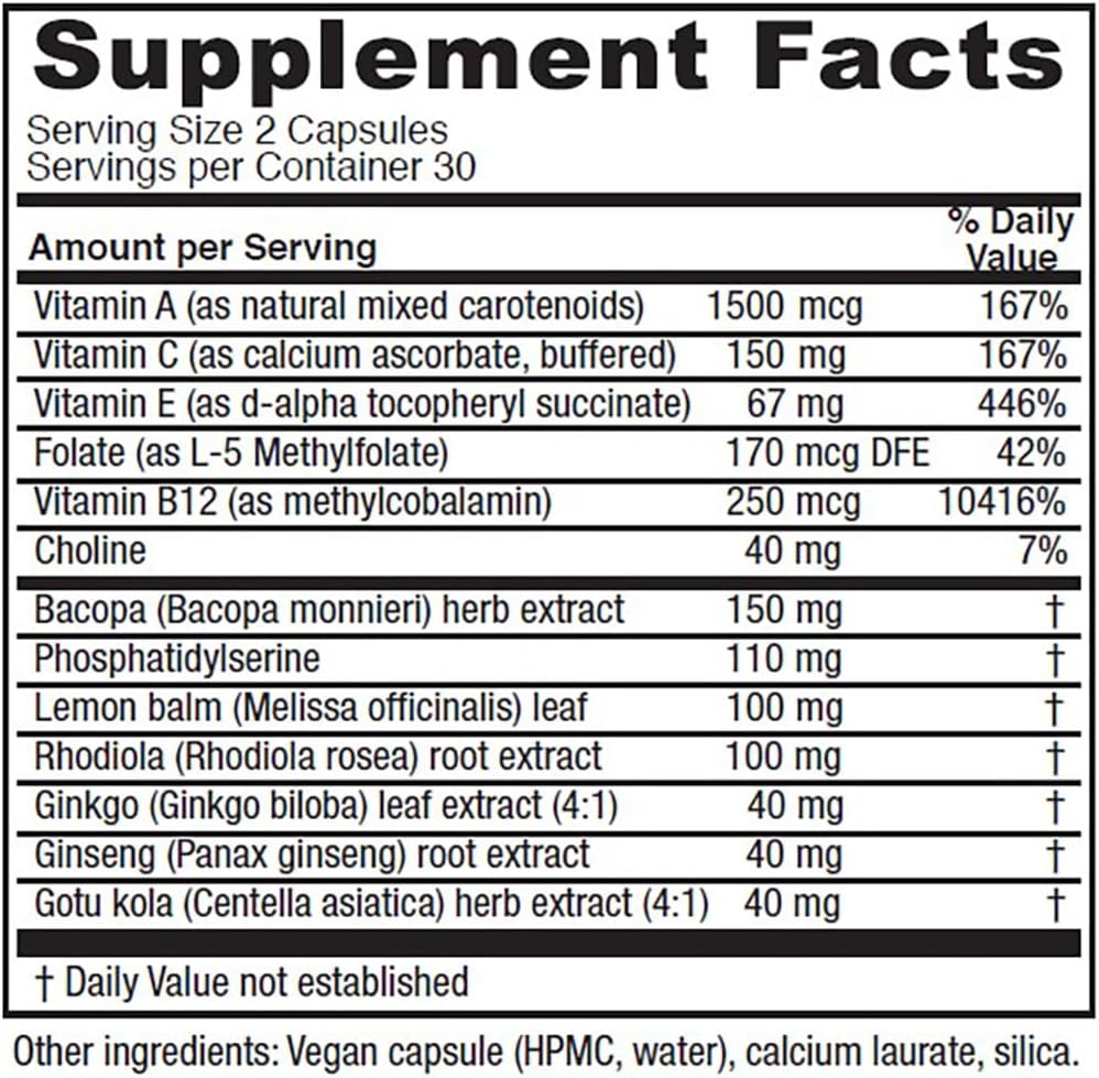 Vitanica MindBlend Brain Support, Vegan, 60 Capsules – Canada