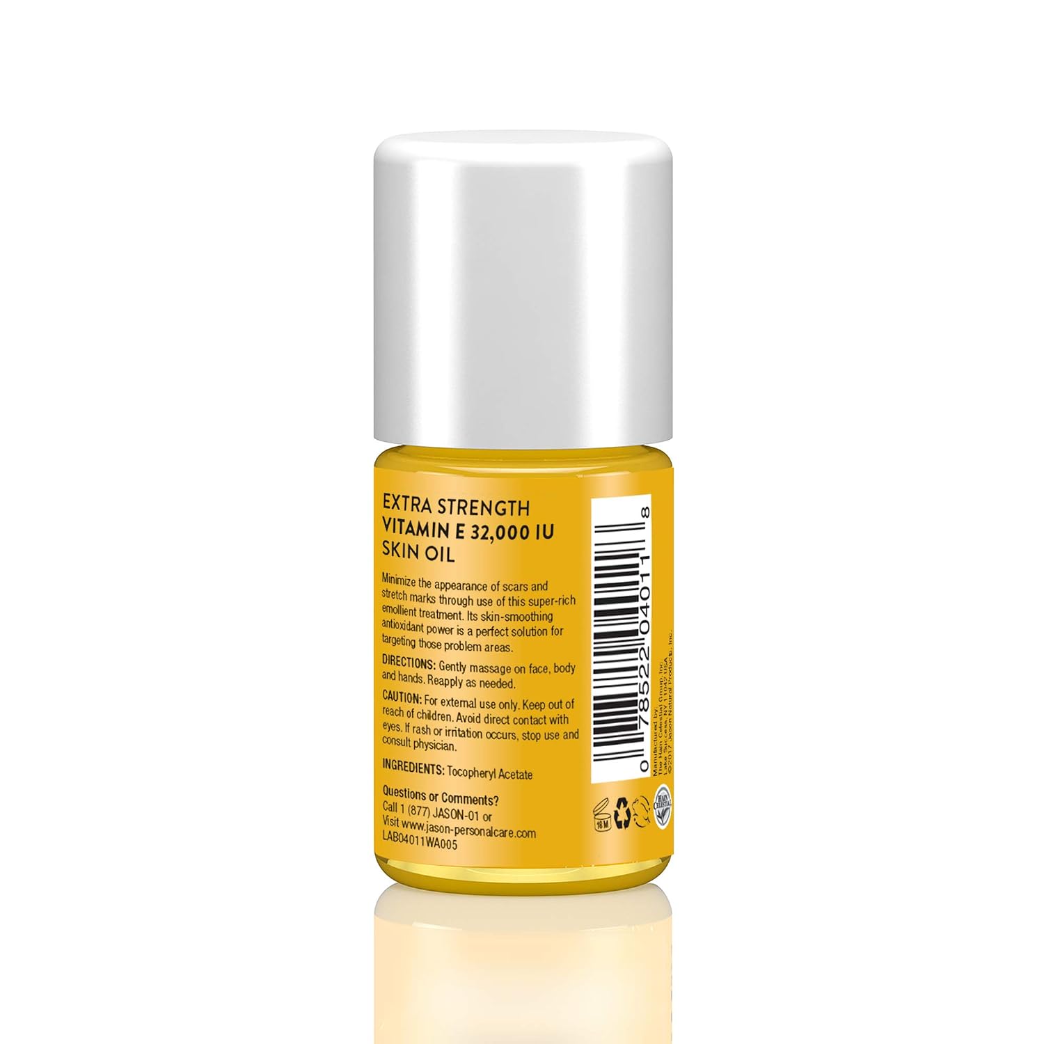 JASON Vitamin E 32,000 IU Extra Strength Skin Oil, 33 mL (1.1 fl oz) (Pack of 2)