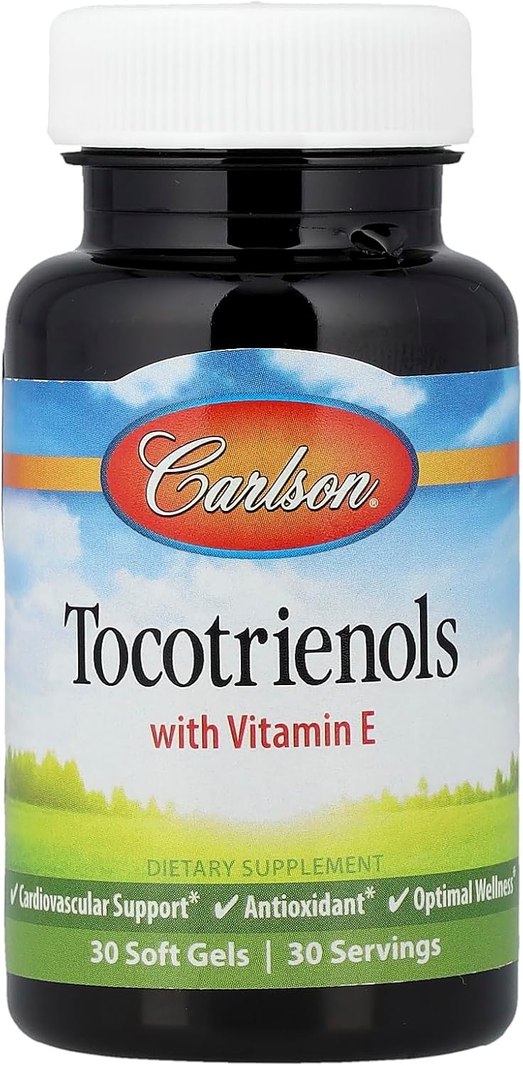 Carlson Labs Tocotrienols with Natural Vitamin E, 30 Softgels