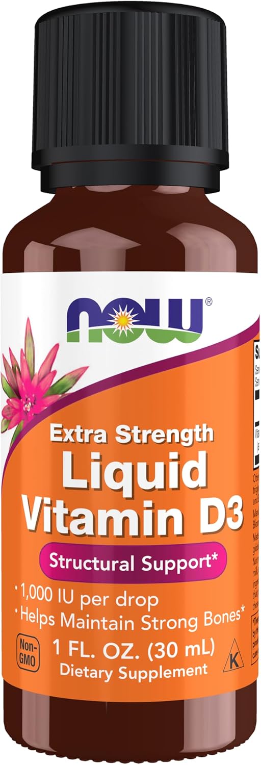 NOW Foods Liquid Vitamin D-3 – 2 oz (59 mL)