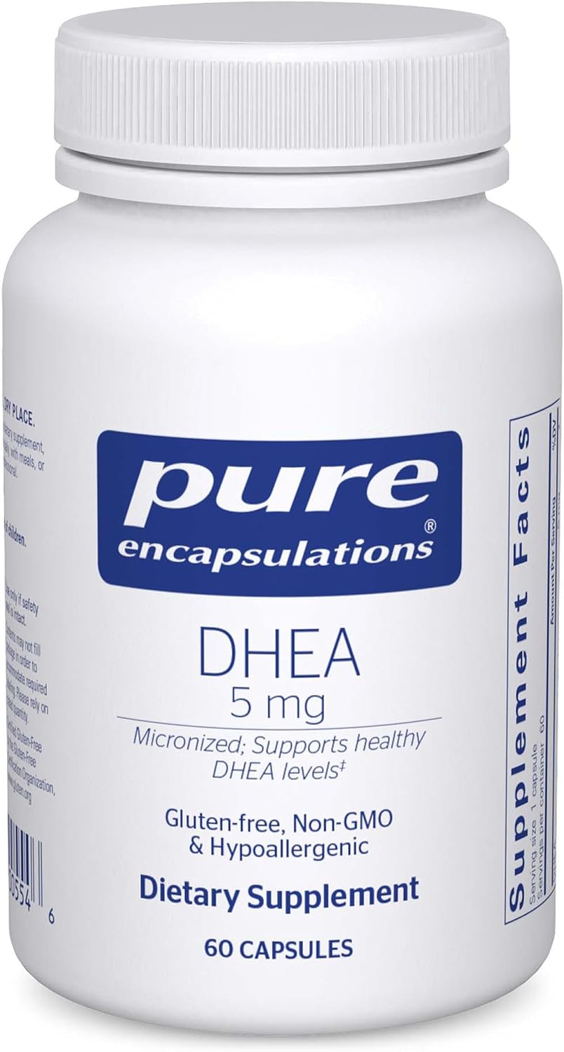 Pure Encapsulations DHEA 5 mg - Micronized DHEA for Hormonal Balance & Immune Support - 60 Capsules