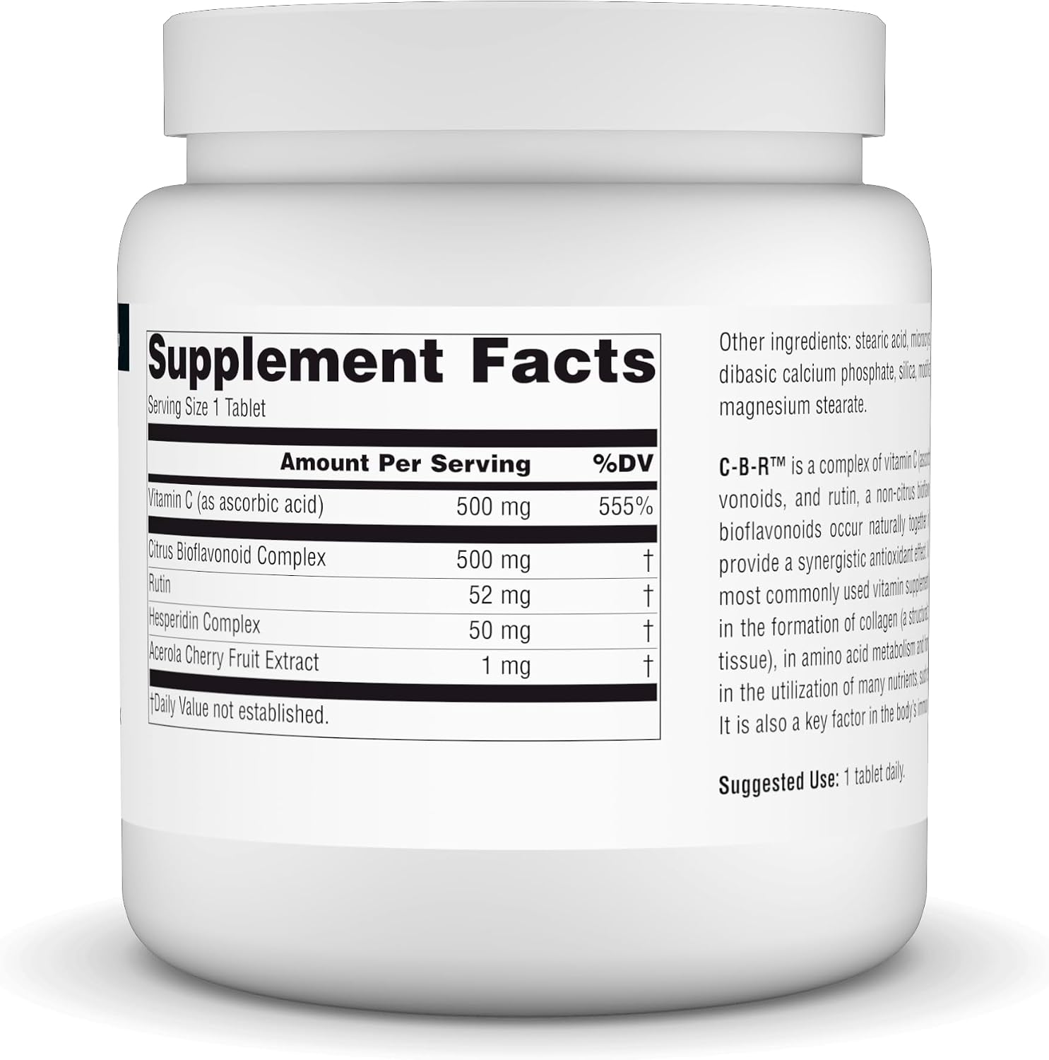 Source Naturals C-B-R – Vitamin C & Bioflavonoid Complex – 500 Tablets