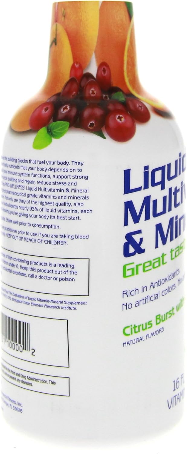 1st Step Pro-Wellness Liquid Multi-Vitamin and Mineral Supplement, Citrus Burst, 473 mL (16 oz) (Pack of 2) - görsel 7