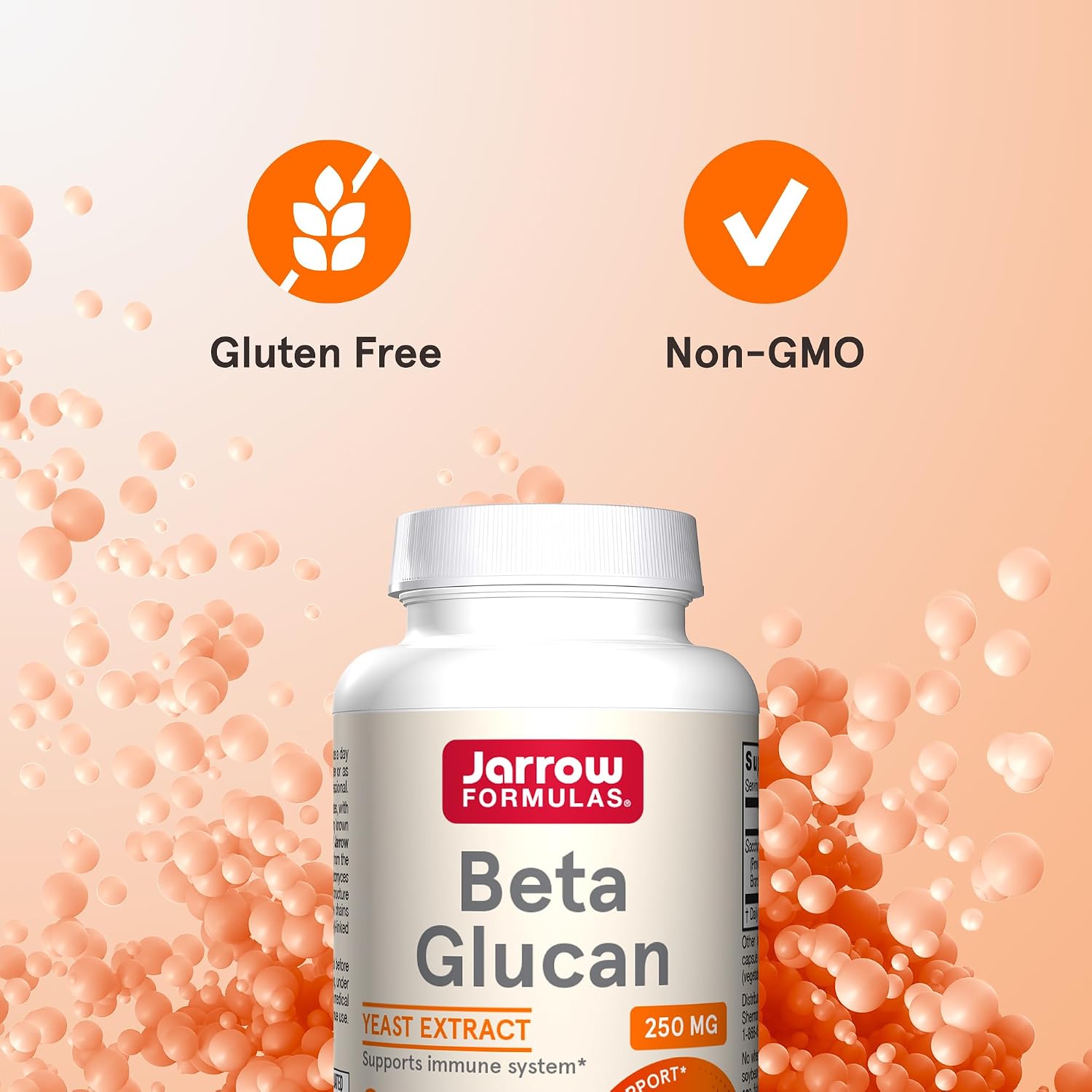 Jarrow Formulas Beta Glucan – Immune Health Supplement (60 Capsules)