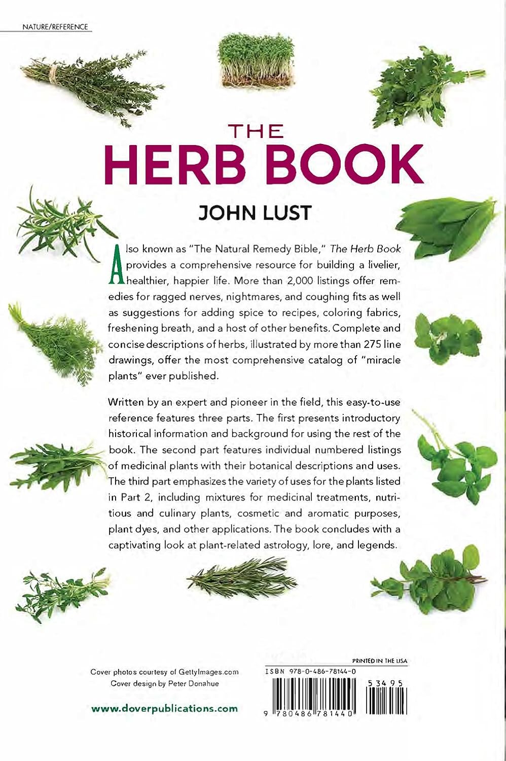 The Herb Book: The Most Complete Catalogue of Herbs Ever Published (Dover Cookbooks)
