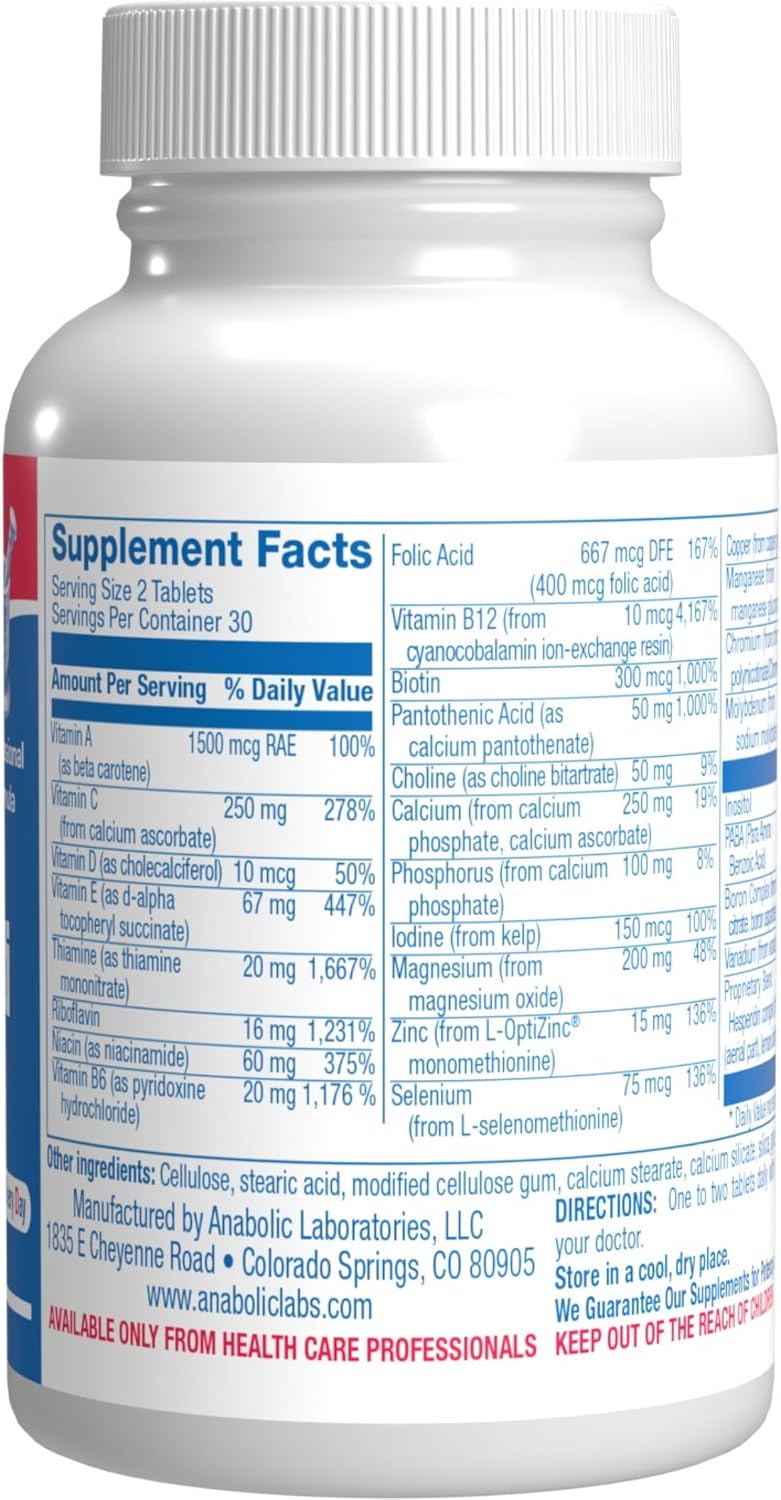 30-In-1 Adult Multivitamin without Iron - Antioxidant Rich Over 50 Multivitamin for Women and Men - görsel 2