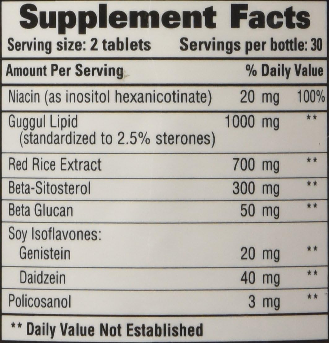 Healthy Choice Naturals Cholesterol Care Supplement – All-Natural Cholesterol Health Support Formula, 60 Tablets
