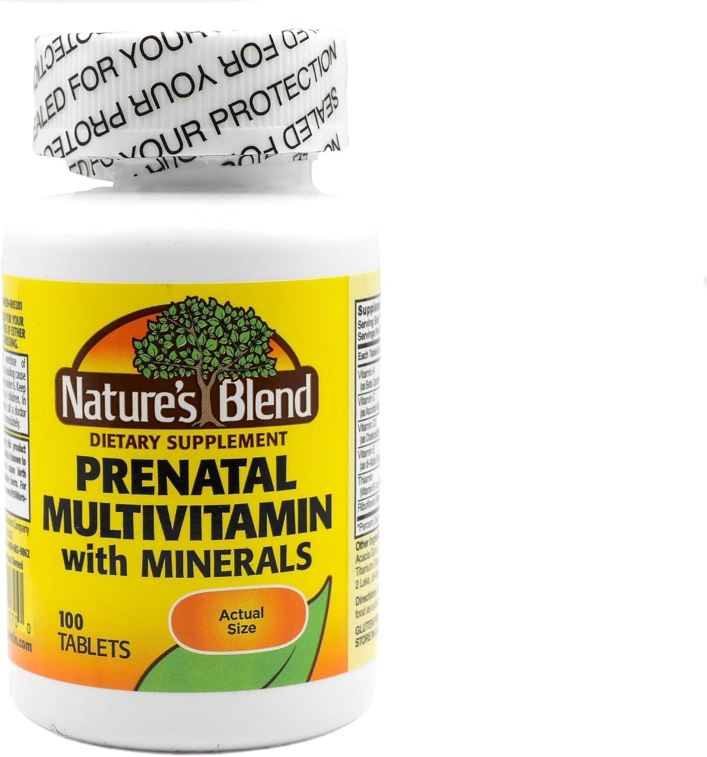 Nature's Blend Prenatal Formula Multivitamin - 100 Tablets
