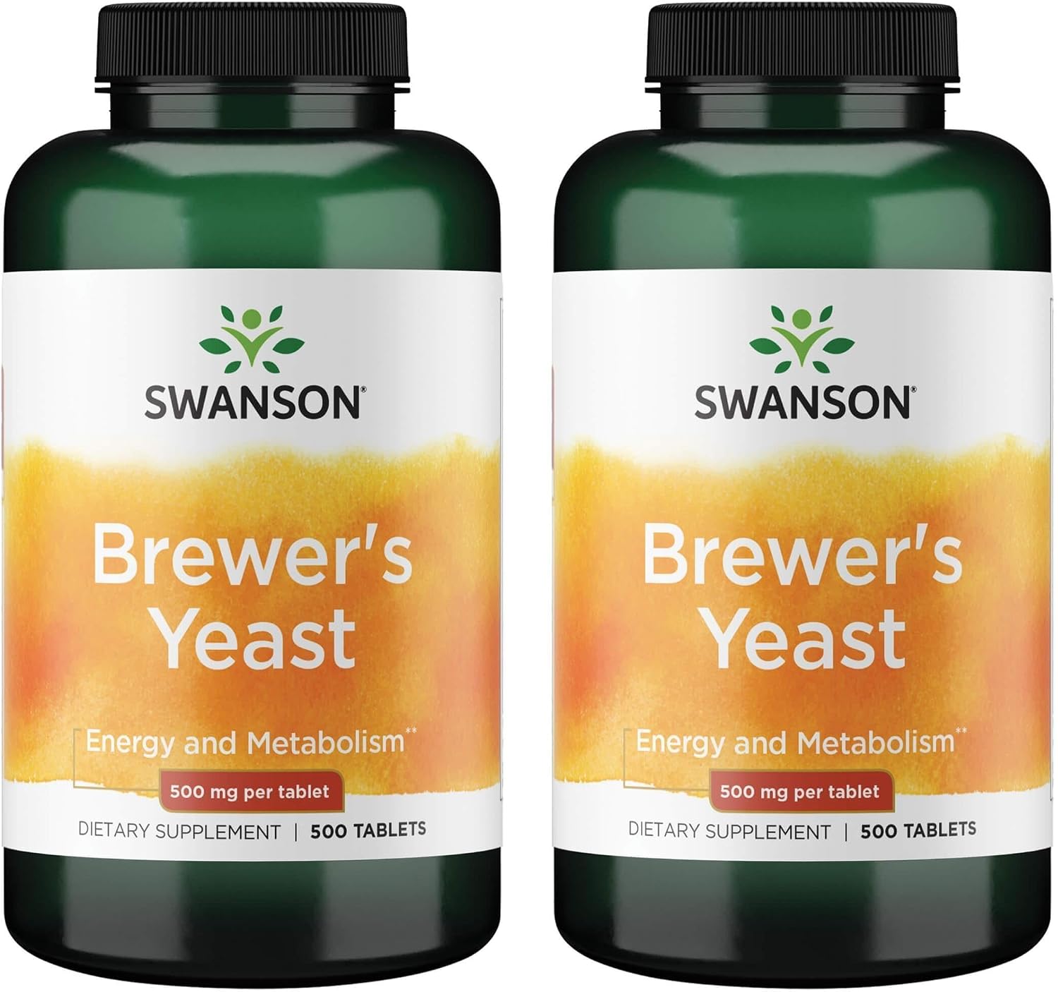 Swanson Brewer's Yeast - B Complex Vitamin Formula (500 mg, 500 Tablets)