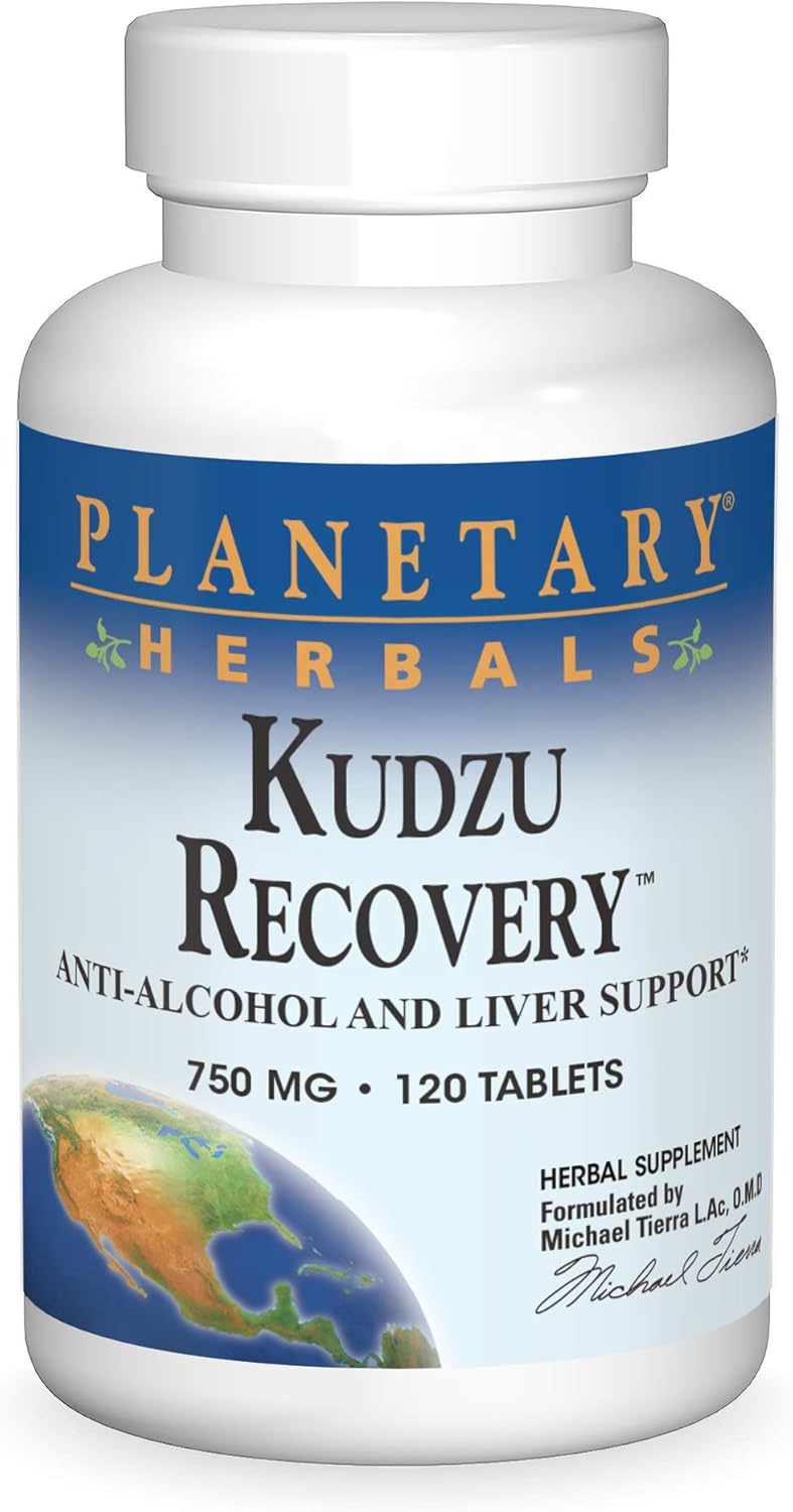 Planetary Herbals Kudzu Recovery 750 mg – Liver and Alcohol Support – 120 Tablets