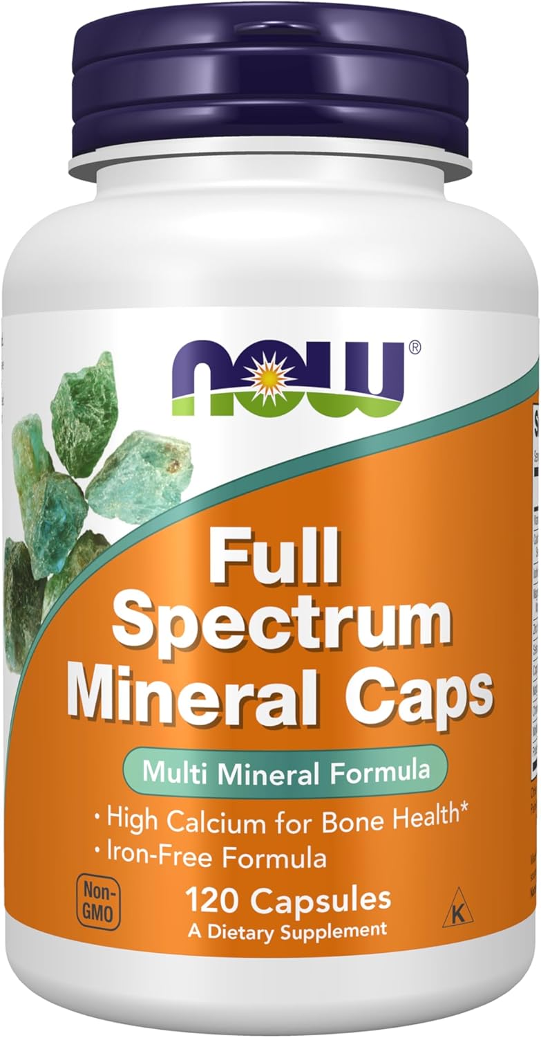 NOW Foods Full Spectrum Mineral Caps, Multi Mineral Formula, 120 Veg Capsules