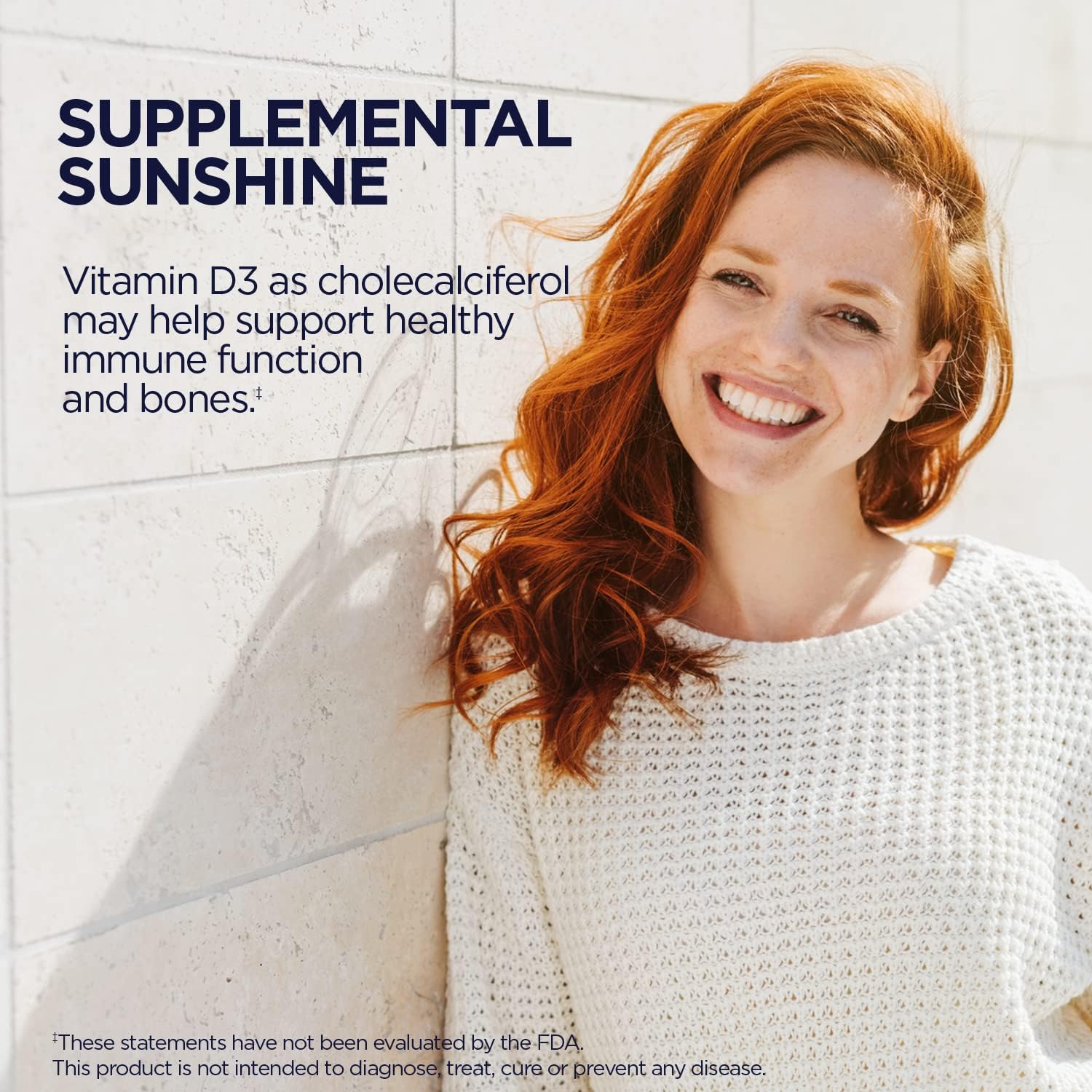 KAL Vitamin D3 Chewables - 2000 IU (50 mcg) - Sugar Free Natural Cinnamon Flavour - 200 Chewable Tablets