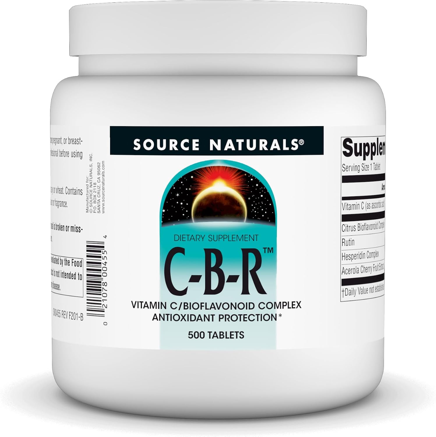 Source Naturals C-B-R – Vitamin C & Bioflavonoid Complex – 500 Tablets