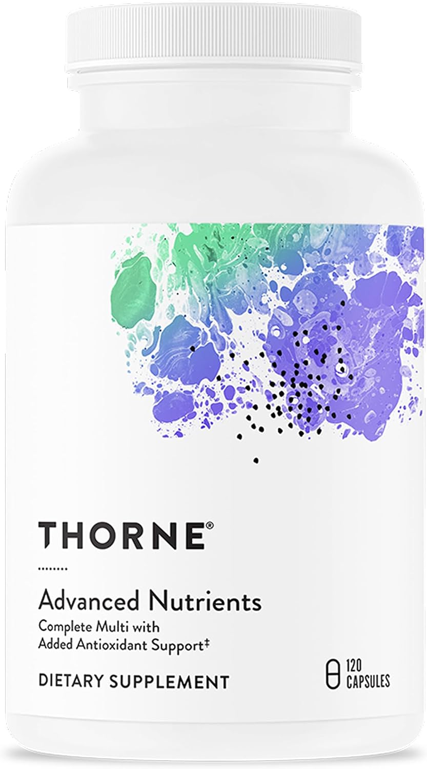 THORNE Advanced Nutrients – Daily Multivitamin with Antioxidants, Resveratrol & Bilberry – 120 Capsules