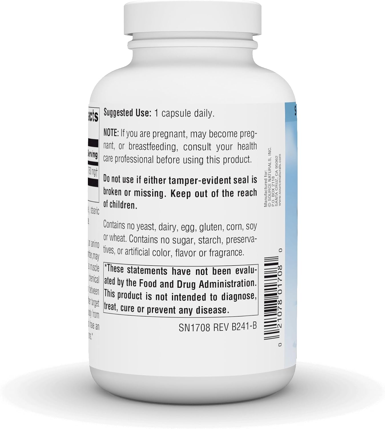 Source Naturals Serene Science GABA, 750 mg - 180 Capsules
