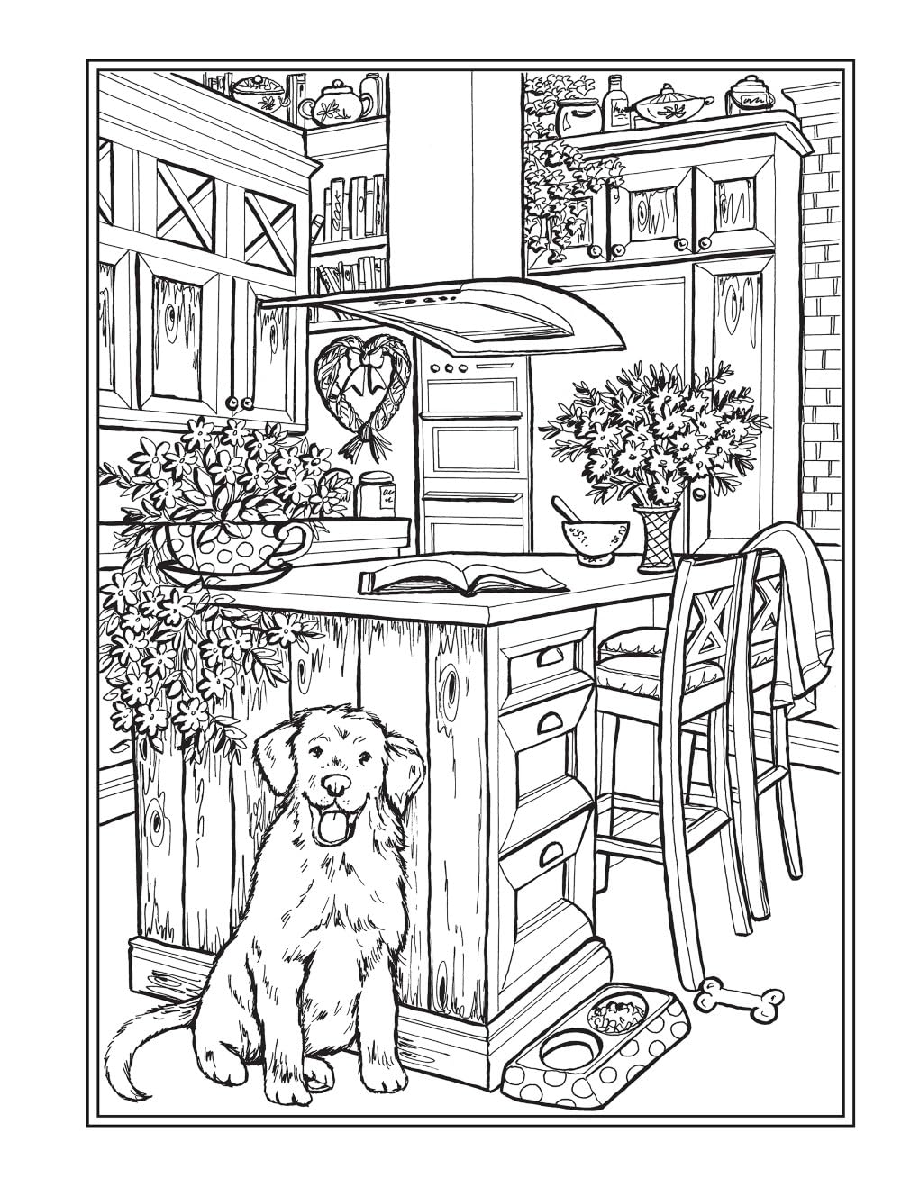 Creative Haven Home Sweet Home Colouring Book (Adult Colouring Books: Calm)
