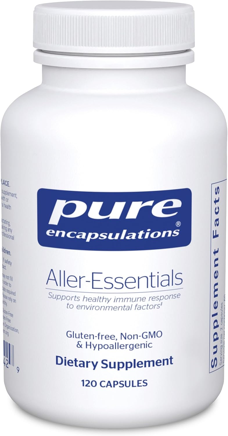 Pure Encapsulations Aller-Essentials | Hypoallergenic Supplement for Immune & Nasal Support | 60 Capsules