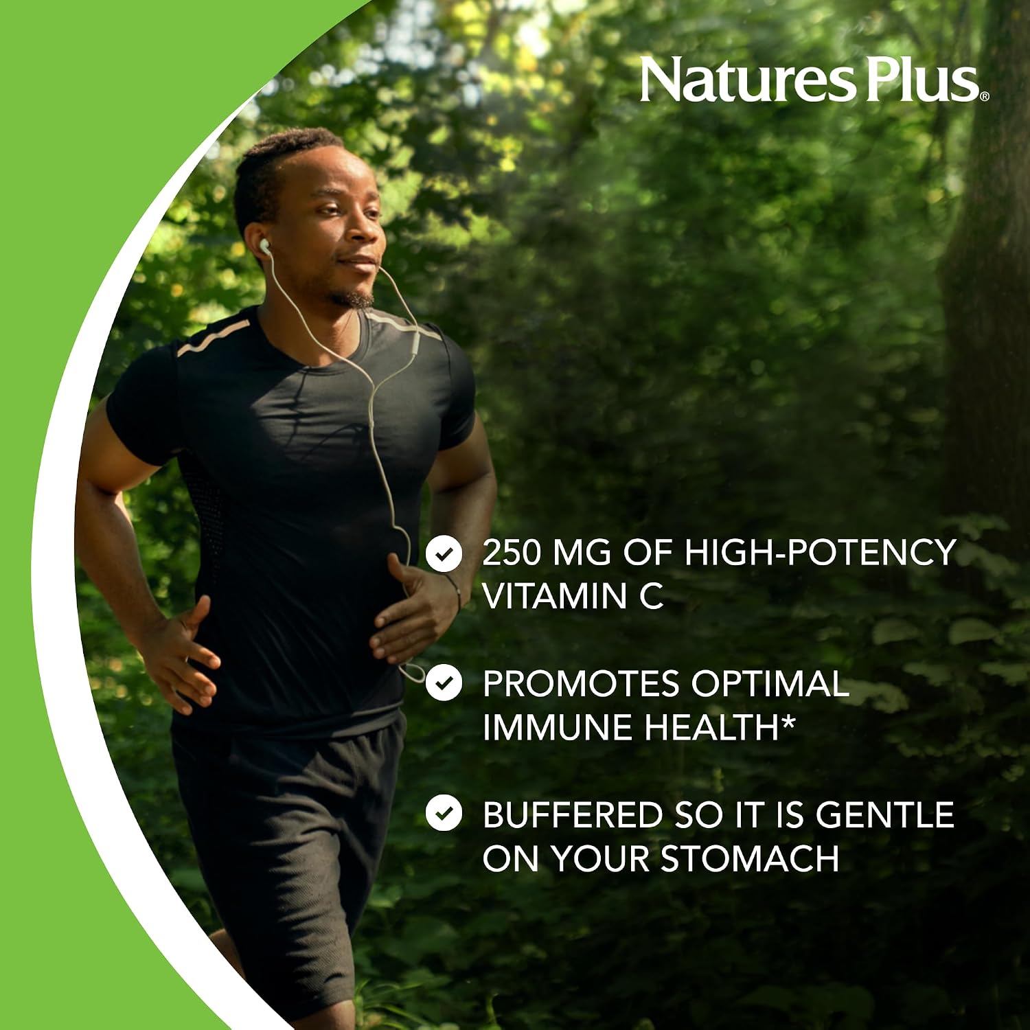 NaturesPlus Orange Juice Chewable Vitamin C, 250 mg - 90 Tablets