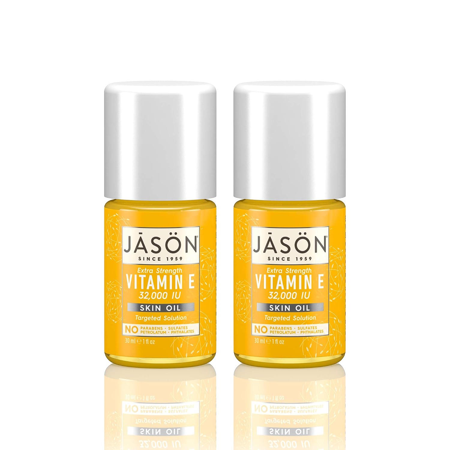 JASON Vitamin E 32,000 IU Extra Strength Skin Oil, 33 mL (1.1 fl oz) (Pack of 2)
