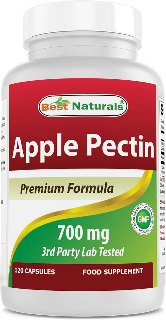 Best Naturals Apple Pectin 700 mg, 120 Capsules