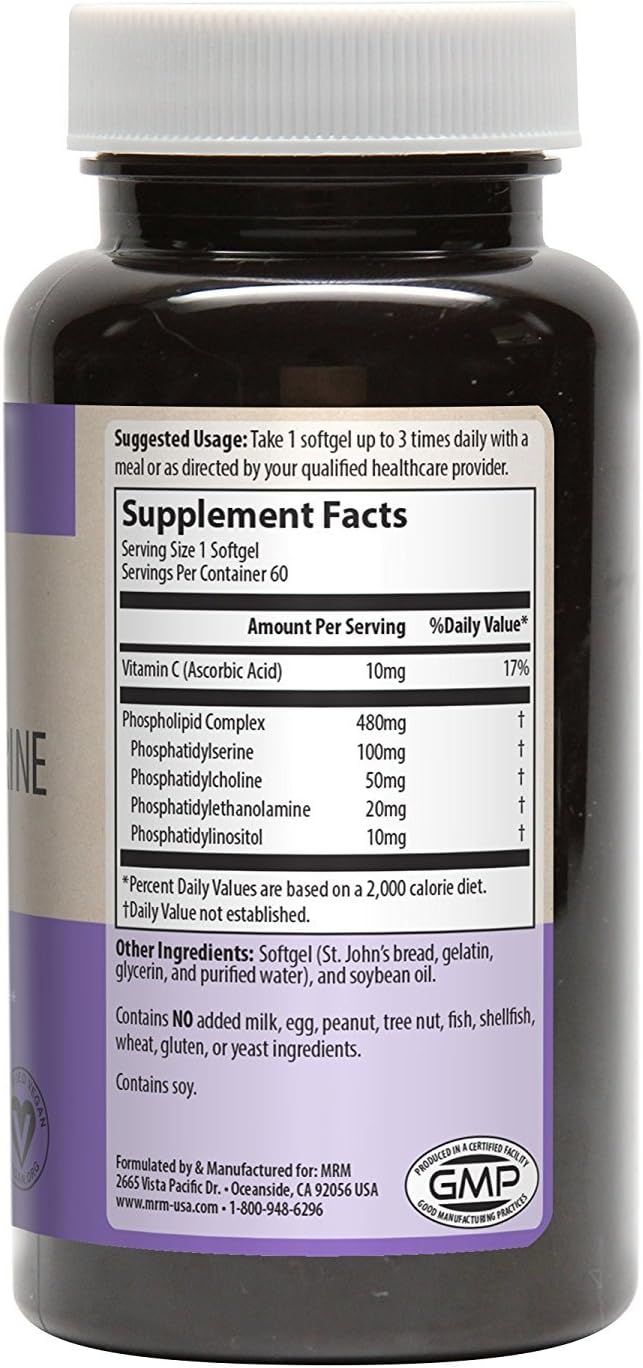 MRM Nutrition Phosphatidylserine 100 mg – Brain Health and Cognitive Support Supplement