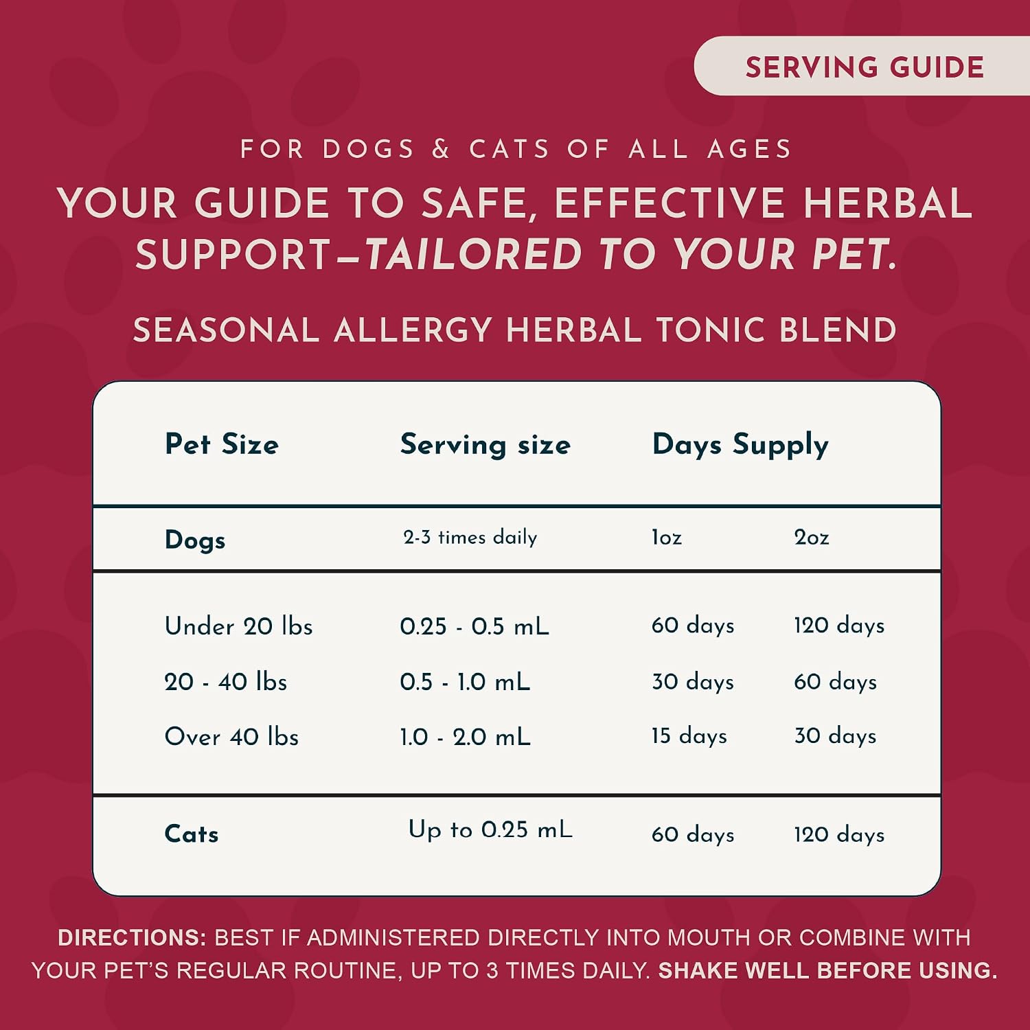 Animal Essentials Seasonal Allergy Liquid Herbal Support for Dogs & Cats – 30 mL - görsel 4