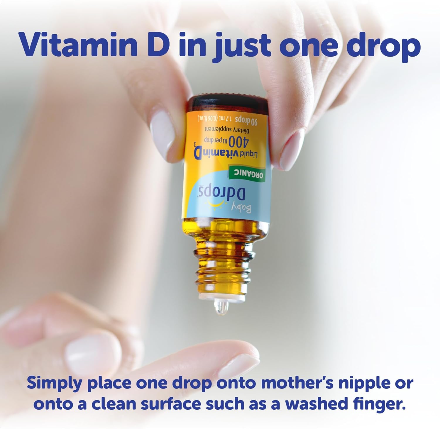 Ddrops Baby 400 IU Vitamin D Drops – 90 Drops (2.5 mL)