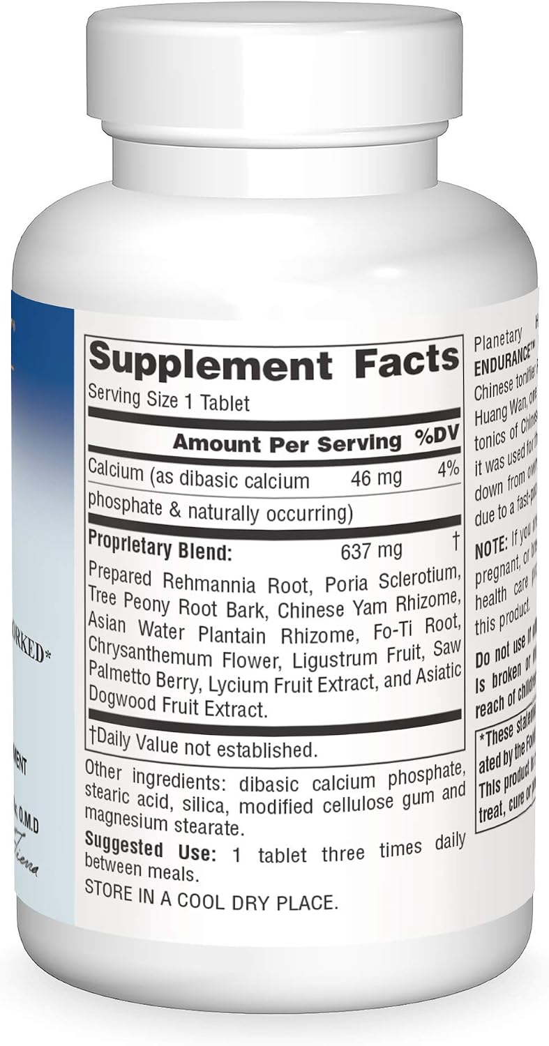 Planetary Herbals Rehmannia Endurance, 75 Tablets