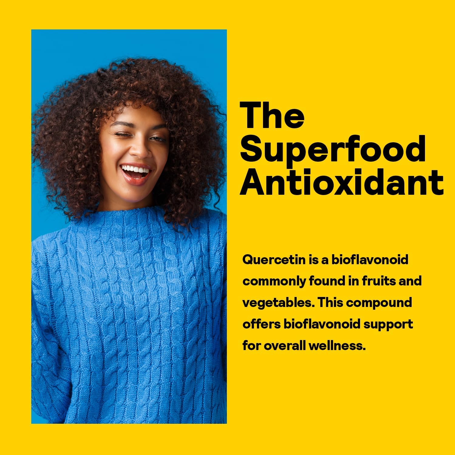 Nature's Life Fortifying Quercetin 370 mg – Bioflavonoid Antioxidant for Overall Wellness – 100 Vegetarian Capsules