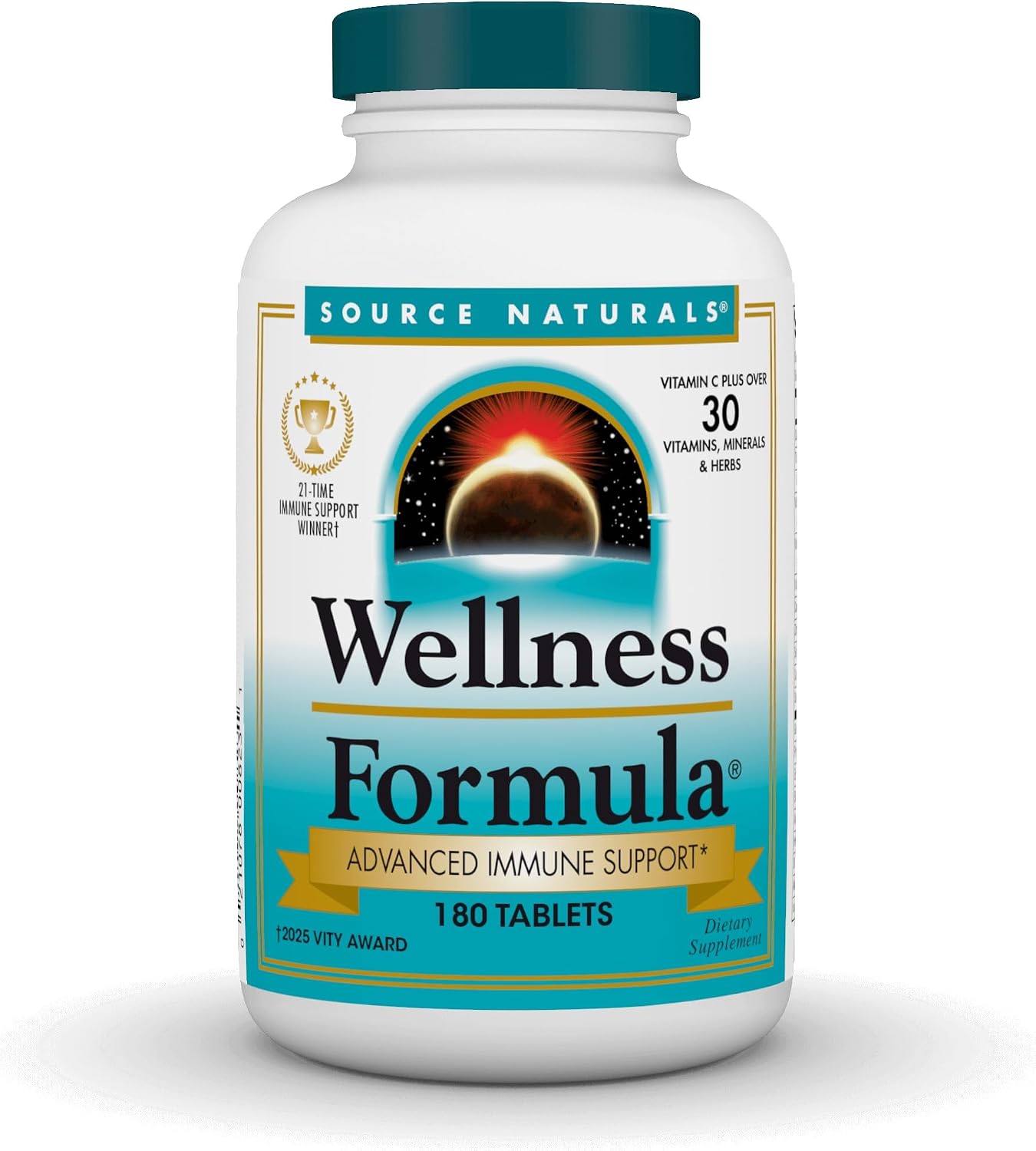 Source Naturals Wellness Formula Bio-Aligned Vitamins & Herbal Defense - Immune Support Supplement - 90 Tablets