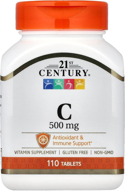 21st Century C 500 mg Tablets, 110 Count