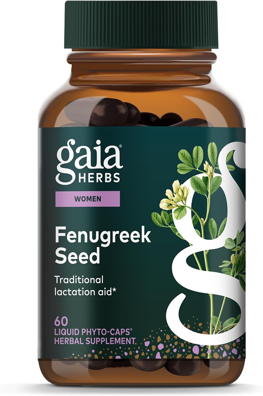 Gaia Herbs Fenugreek Seed – 60 Vegan Liquid Phyto-Capsules