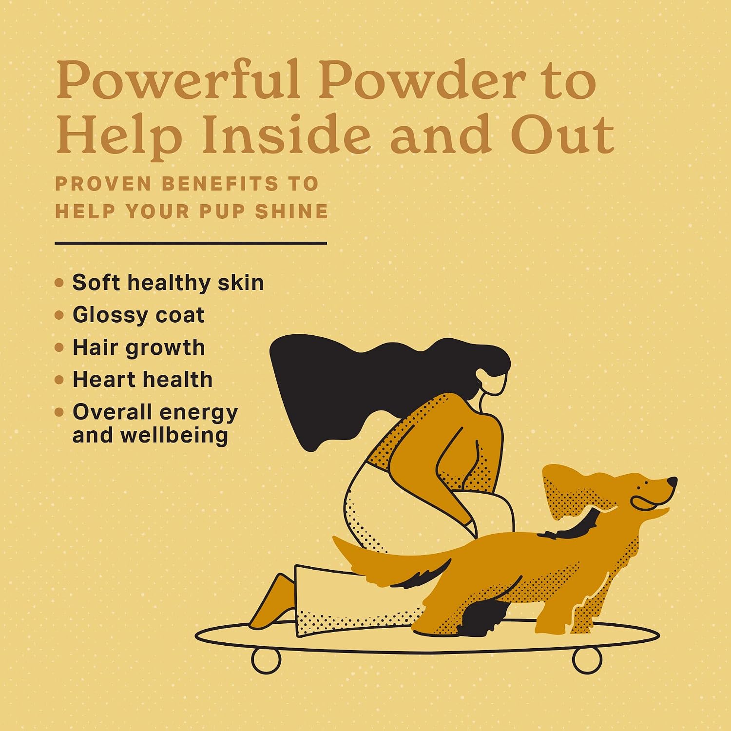 The Missing Link Skin & Coat + Probiotics Supplement for Dogs, 454 g