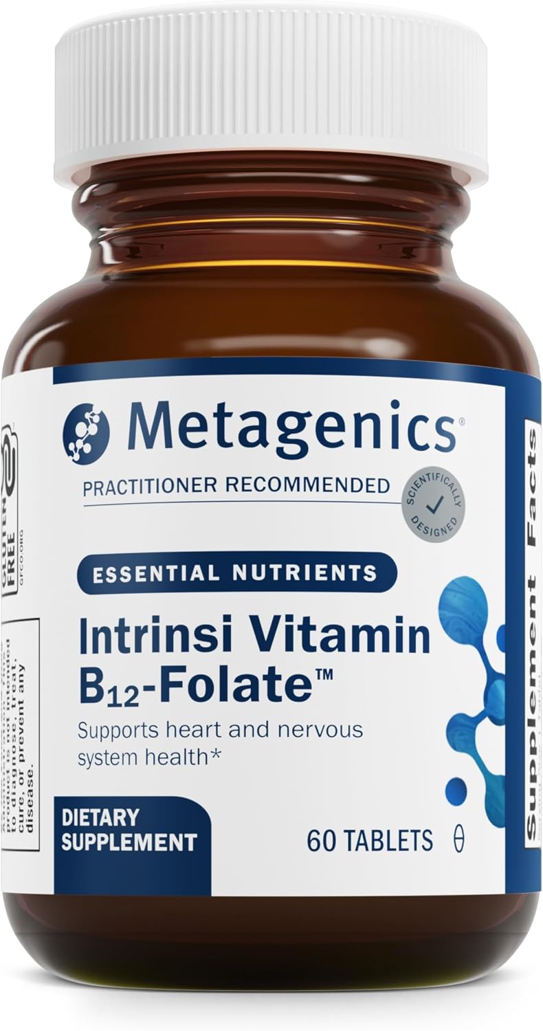 Metagenics Intrinsi Vitamin B12-Folate - with Methylcobalamin, L-5-MTHF & Intrinsic Factor - 180 Tablets